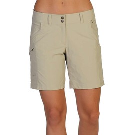 ExOfficio Women's Nomad Shorts, Light Khaki, 06
