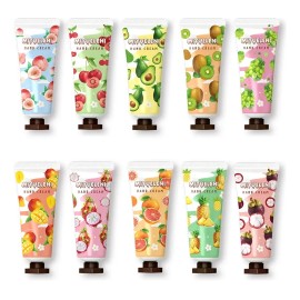 Set 10 Cremas Para Manos Hidratantes Frutales Fruit-a