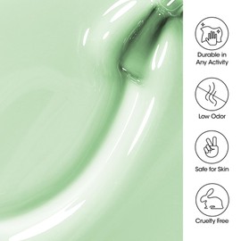 Gellen Gel Nail Polish 18Ml Jelly Mint Green Gel Polish Spring Translucent Nail Polish Pastel Green Sheer Nail Gel Soak Off U V Gel for Nail Art at Home 0.61 Fl Oz