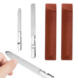 Stainless Steel Nail File Set Professional Metal Nail Files Double Sided Nail File for Home Salon or Travel Use
