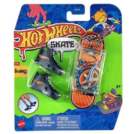 Hot Wheels Skate Tricked Out Trike Fingerboard & Shoes - 1 Fingerboard & 1 Pair Removable Skate Shoes, HVJ87 Freestyle SK8 1/9