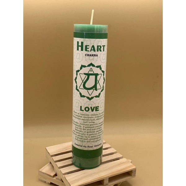Chakra Heart Chakra 7” Meditation Reiki Candle