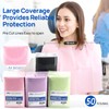 JMU 500 Pack Black Dental Bibs, 2-Ply Tissue 1-Ply Film,