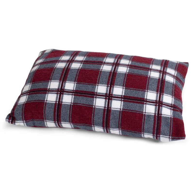 GIRAFFENLAND Lavender Pillow 30 x 20 cm, Flannel Checked Red
