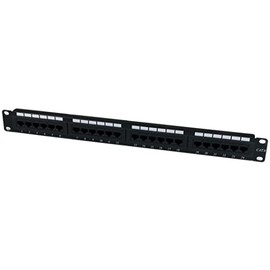 StarTech.com 24 Port 1U Rackmount Cat 6 110 Patch Panel - 24 port Network Patch Panel - RJ45 Ethernet 110 type Rack Mount Patch Panel 1U (C6PANEL24)