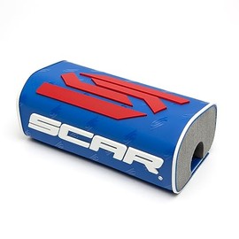 SCAR Lenkerpolster Lenker ohne Mittelstrebe moto cross quad dirt bike Enduro - Blau