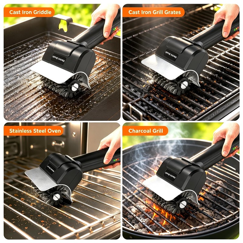 Electric Grill Brush,Grill Brush for Outdoor Grill,Grill Cleaner