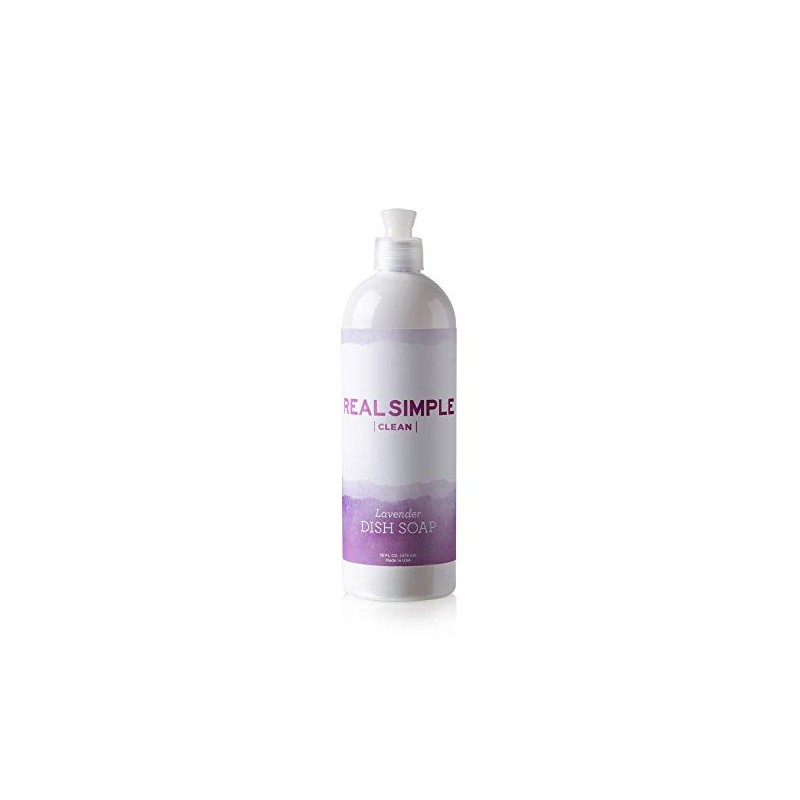 Real Simple Clean Liquid Dish Soap, Plant-Based Formula, Natural Essential