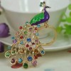 Unbranded Peacock Rhinestone Keychain/Penda