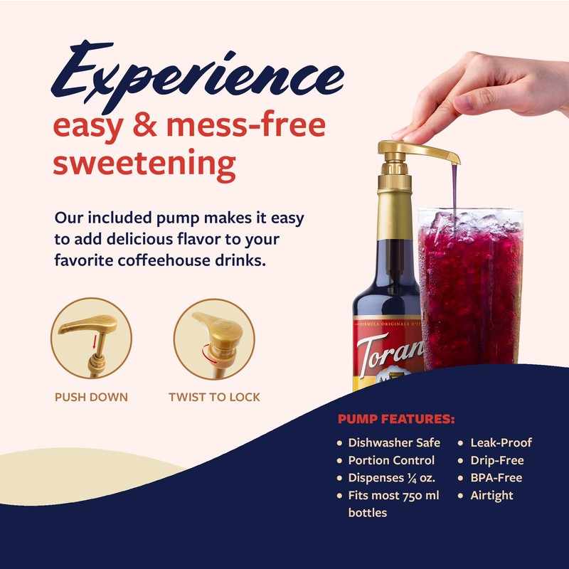 Torani Grape Syrup for Drinks, Flavoring for Iced Tea, Lemonade,