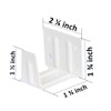 Cutelec Center Support Bracket 2 Pack White Color for 2"