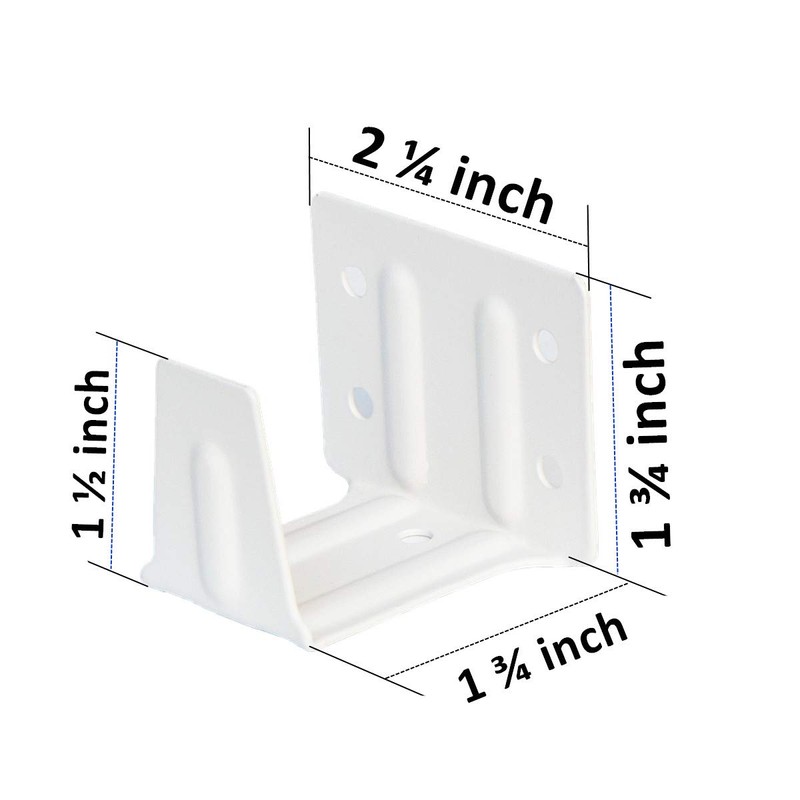 Cutelec Center Support Bracket 2 Pack White Color for 2"