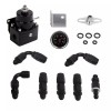 LENCOOL Universal Adjustable Fuel Pressure Regulator Kit 100psi Guage AN6