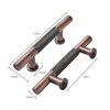 khtumeware 10 Pack 3 Inch(76mm) Drawer Handles Knurled Brushed Antique