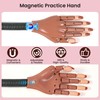 Rolybag Practice Hand for Acrylic Nails, Magnetic Nail Practice Hands,