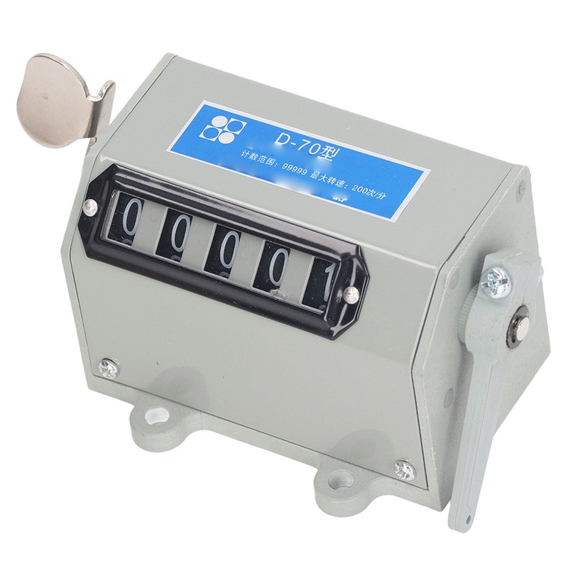 Pull Counter 5 Digit Mechanical Resettable Manual Stroke Tally Accurate
