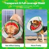 Upgraded Inflatable Dog Cone Collar with Transparent Anti-Licking Shield, Adjustable