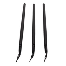 Pincel Delineador de Ojos Fino, Pincel Delineador de Ojos de Punta Fina, 3 Brochas de Precisión para Delineador de Ojos, Juego de Brochas de Maquillaje Profesional, Brochas de Gel
