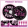 Bunco Party Supplies Decorations - 96 Pcs Game Night Plates
