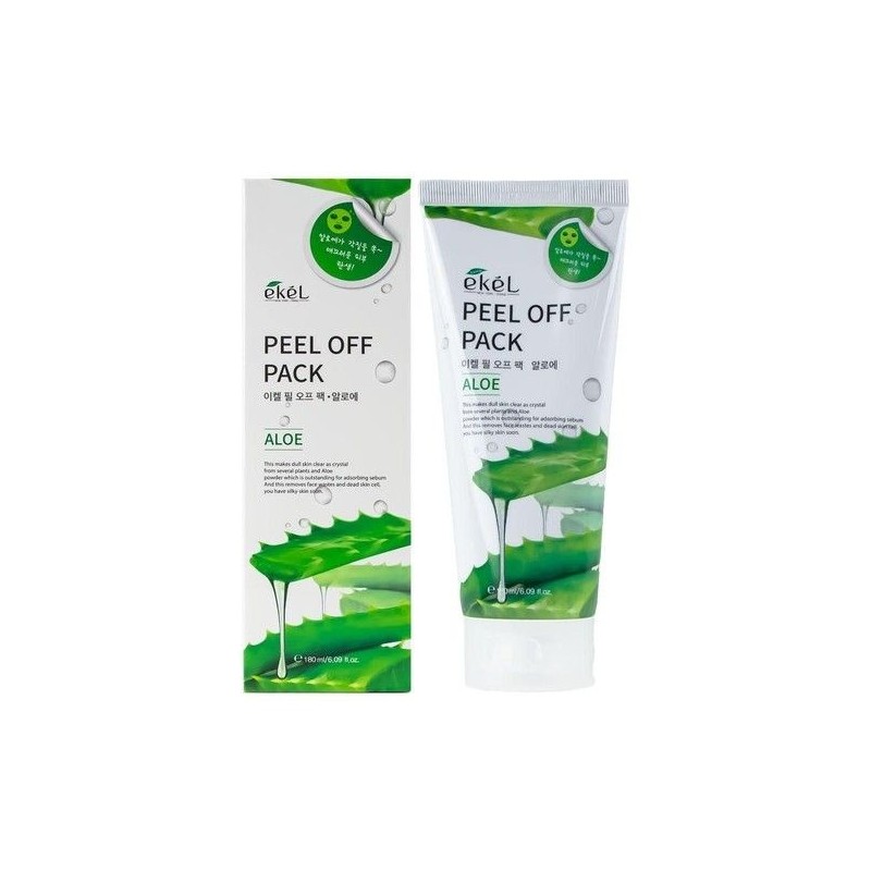 Ikel Ekel Peel Off Pack Aloe 180ml Facial Easy Moisturizing