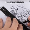 TACRAY Titanium Straight Ruler with Both CM & INCH Linear