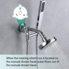 MENGDIYA Solid Metal Shower Arm Diverter with Handshower Mount for