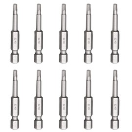 1/4 Inch H3 Hex Shank S2 Steel Magnetic Bits Allen Screwdriver Bit for Electric Manual Screwdriver Drill Impact Drivers 50mm/2 Inch Long (10Pcs)