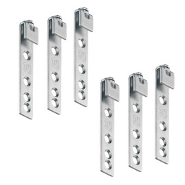 Gedotec Wall Rail for Hanging Cabinet, Cupboard, Hanging Rail, Wall Cabinet Mounting Rail with Length 1250 mm, Galvanised Steel, Load Capacity 240 kg, 1 piece, Metal Hanging Rail without Screws