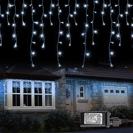 Dazzle Bright Outdoor Hanging Tree Lights, 160 LED for Garden, Party, Wedding, Yard, Porch, Patio, Christmas Holiday Decoration - White