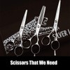 JAGUAR White Line Silver Ice Hair Scissors, Classic Design, Forged