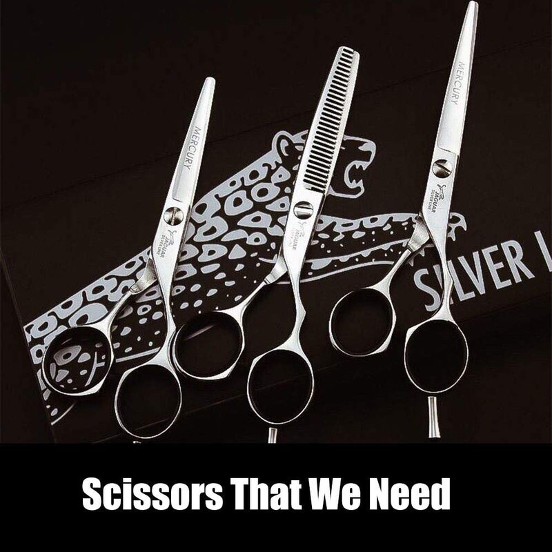 JAGUAR White Line Silver Ice Hair Scissors, Classic Design, Forged