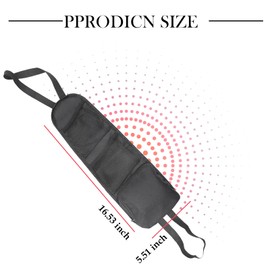 HORREX Pack of 2 Children's Car Organiser with 3 Large Storage Capacities, Car Accessories, Interior Back Seat Organiser, Seat Organiser for Most Cars such as SUVs, Volkswagen, Buses, Caravans,