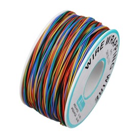 DollaTek OK Wire 30AWG Wrapping Wire Line Copper Tin-Plated Flying Jumper Cable 280 m 8 Colours