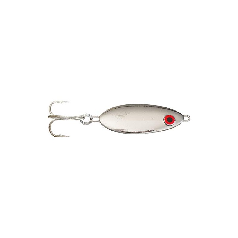 Bomber Lures B88MO Slab Spoon Lure (Plain Metachrome, 7/8 oz)