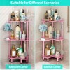 HapiRm Corner Shower Caddy Standing - 3 Tier Shower Organizer