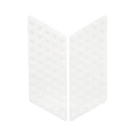 4R Quattroerre.it Race Grip Evo 18108 Side Non-Slip Tank Protector, Transparent, 16 x 5.5 cm, Pack of 2