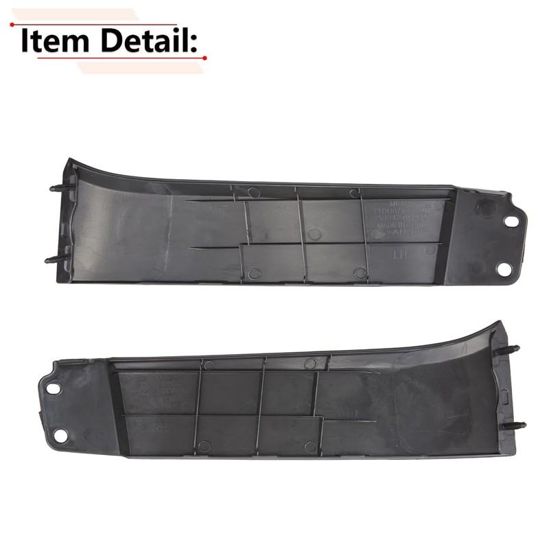 RLB-HILON 1Pair Front Bumper Grille Headlight Filler Trim Panels Set