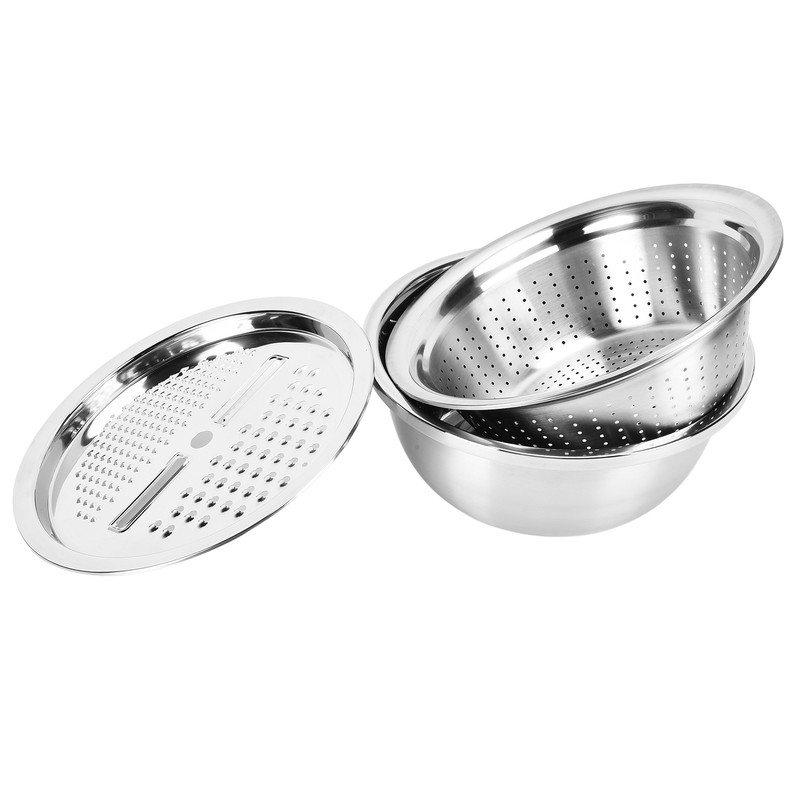 304 Stainless Steel Drain Basin 3 In 1 Set Vegetable