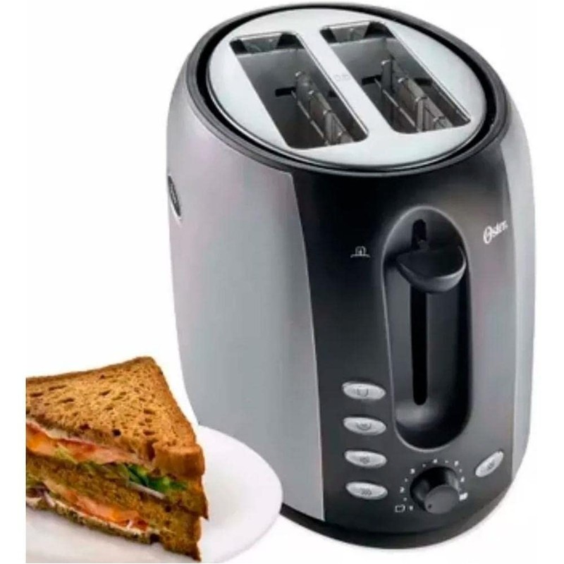 Oster 2-Slice Toaster with Extra Wide Slots, Bagel Toaster for