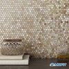 M MOFIT Small Penny Round Peel and Stick Backsplash Tile