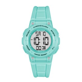 Armitron Sport Women's Digital Chronograph Resin Strap Watch, Mint Green (45/7086PMT)