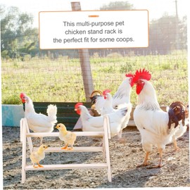 ORFOFE Chick Standing Rack Chicken Hen Rooster Perch for Poultry Easy to Install Bird Stand for Chickens Parrots and Birds Promotes Exercise and Coordination