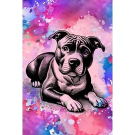 Pitbull Journal for Dog Lovers Diary/Notebook - Dog Pictures Inside! 6x9 120 Lined Pages