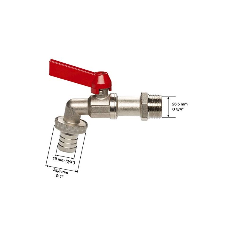 GARDENA ball drain valve: Drain Tap for Indoor and Outdoor