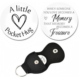 Memorial Sympathy Gifts for Loss of Loved One, Bereavement Remembrance Grief Gift for Best Friend Neighbors Coworker Condolences Gift for Loss, When Someone You Love Becomes a Memory Pocket Hug Token