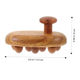 Mikinona Deep Tissue Massage Tool Wooden Body Brush for Arms Back Neck Portable Wood Therapy