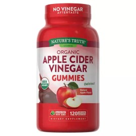 Nature's Truth USDA Organic Apple Cider Vinegar 500 mg., 120 Gummies (Free Ship