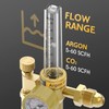 TOOLIOM CO2 Argon Flow Meter Gas Regulator Gauge with Gas