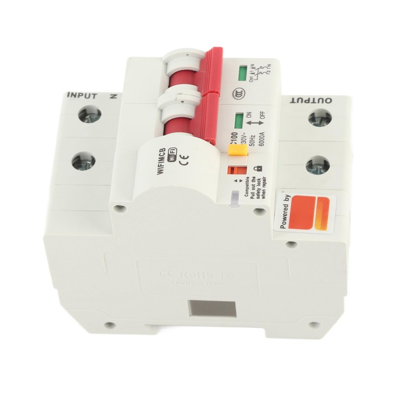 AC220V Smart WiFi Circuit Breaker Miniature Circuit Breaker PA66-DSM Flame