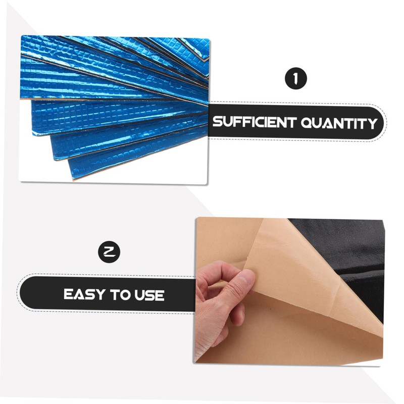 Gatuida 10pcs Car Sound Insulation Cotton Automotive Sound Deadening Mat